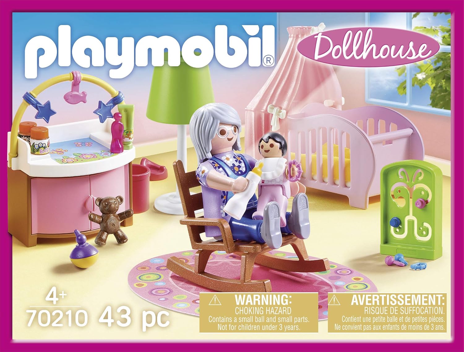 Detalle de PLAYMOBIL Dollhouse 70210, Cameretta della bambina – 43 pezzi per età 4+