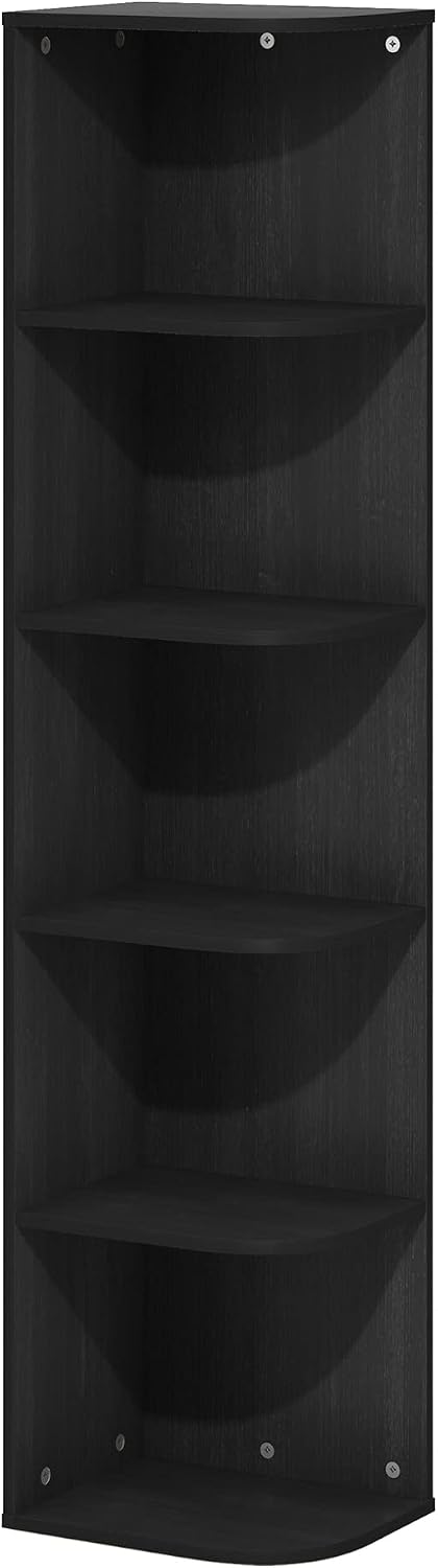 Thumbnail 5 de Furinno Pasir: Libreria ad angolo a 5 ripiani, colore Blackwood