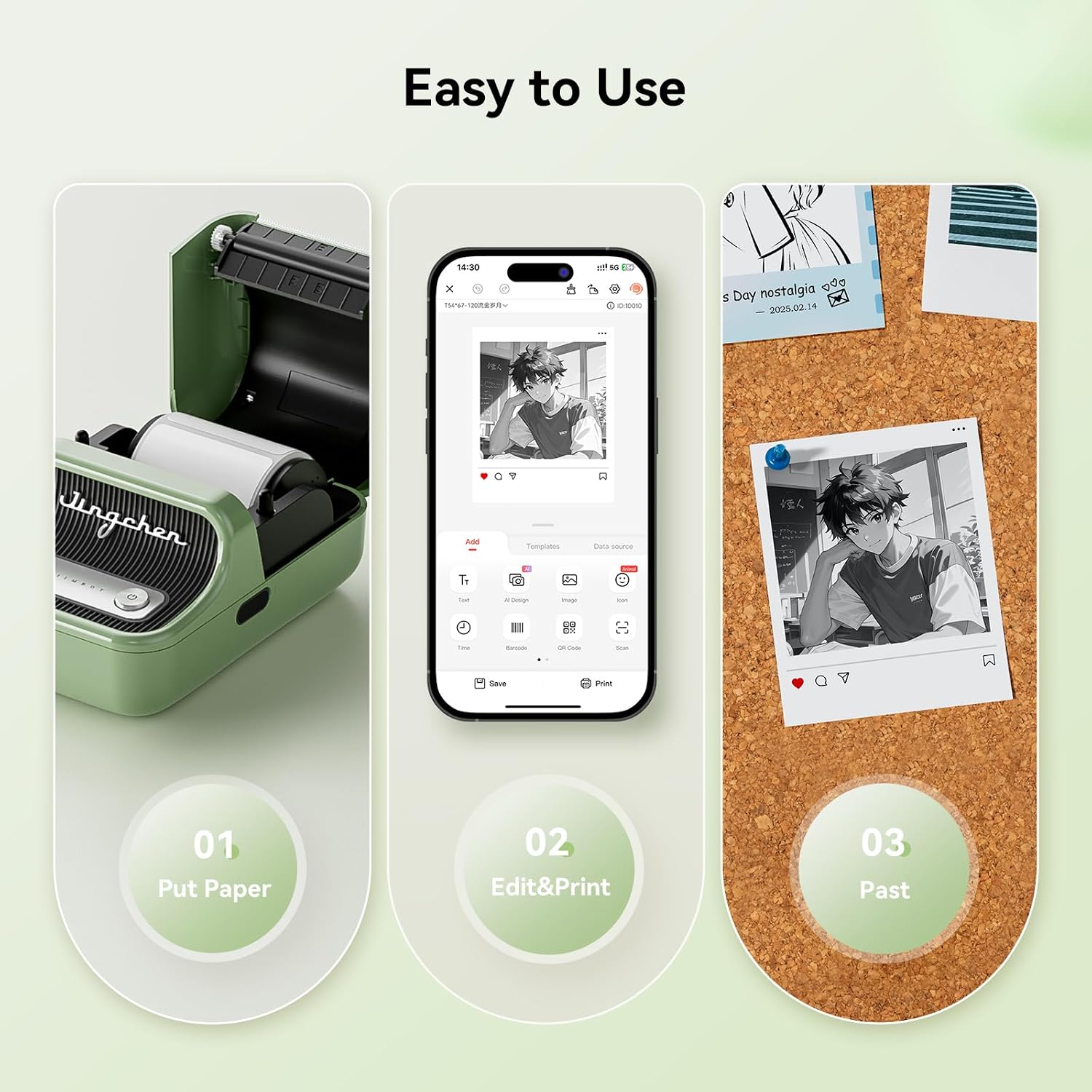 Thumbnail 5 de NIIMBOT B21-Pro-G B21 Pro Thermal Label Maker, 300 DPI Bluetooth