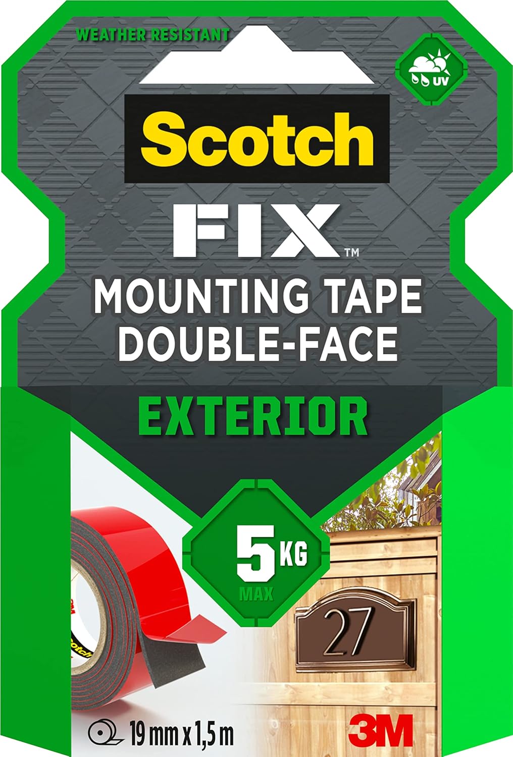 Thumbnail 5 de 3M Scotch-Fix Double-Sided Exterior Tape 19mm
