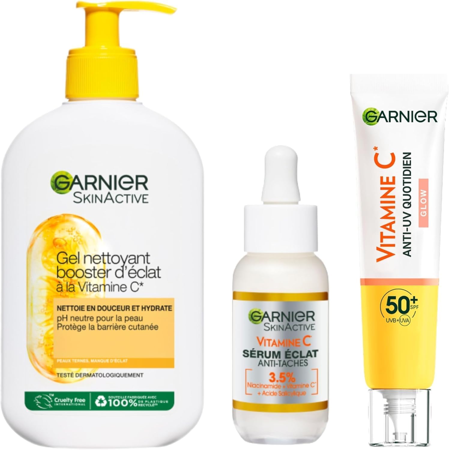 Detalle de Garnier Fluide Vitamine C Anti-UV SPF50+ Anti-Taches Glow Universel 40 ml