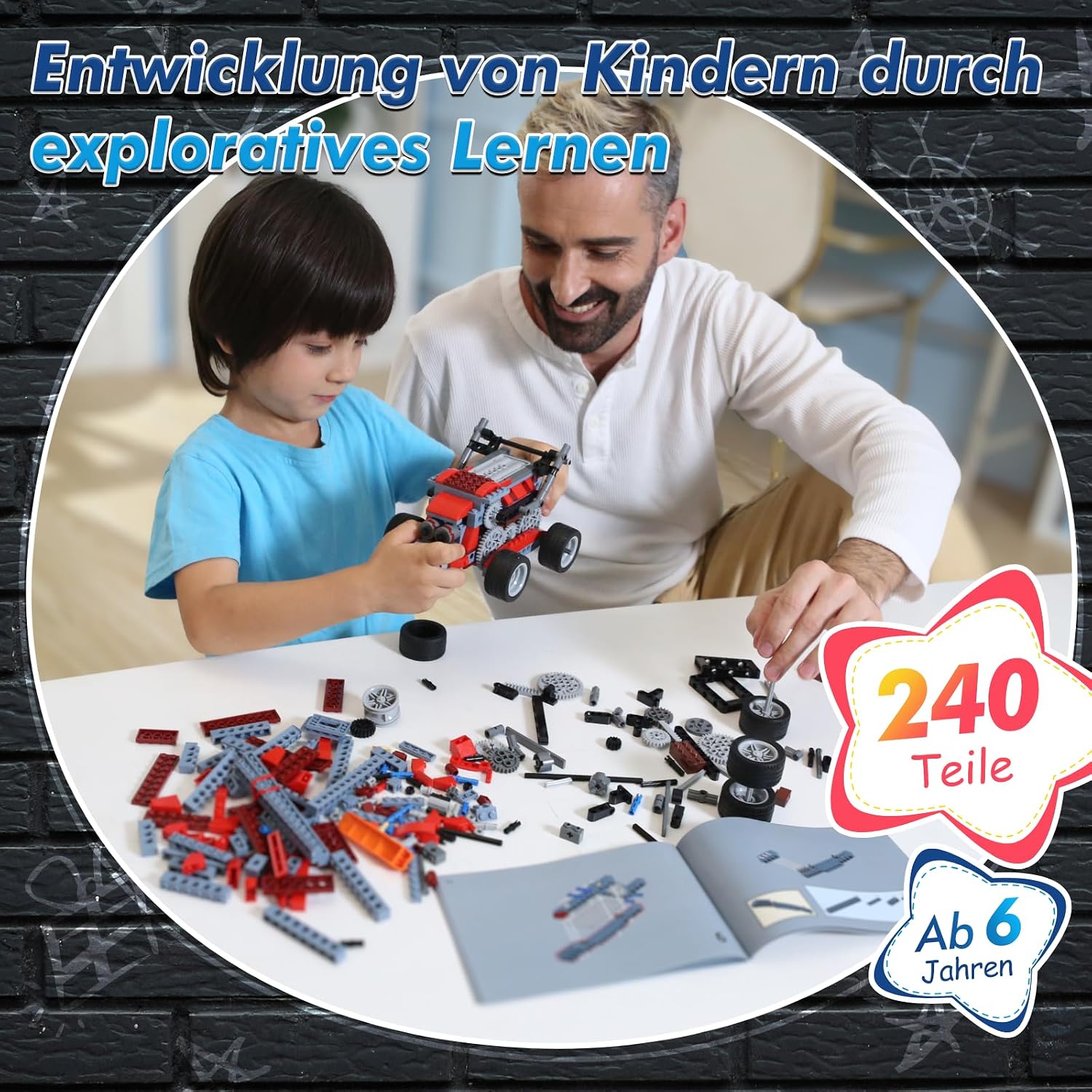 Thumbnail 5 de Apitor Robot B 240 Teile Motor-Set