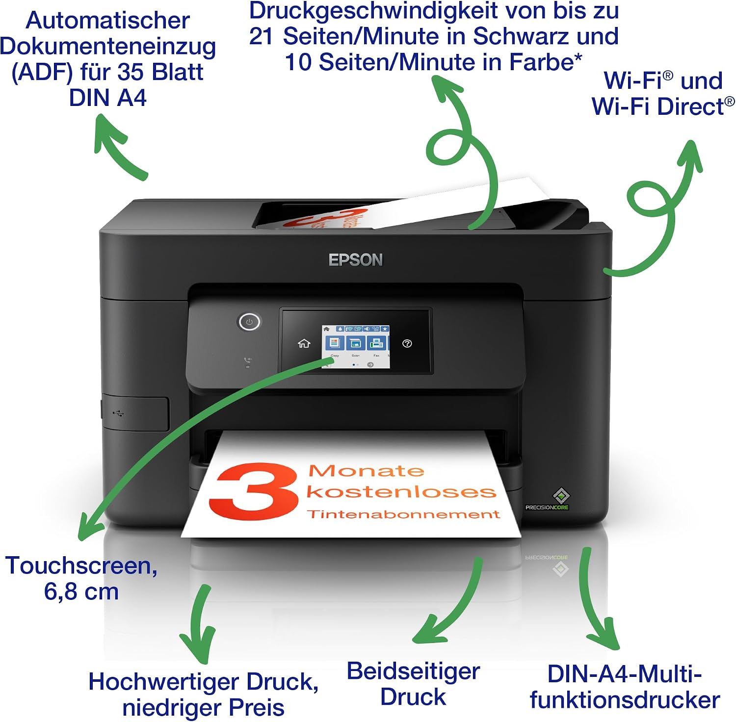 Thumbnail 1 de Epson WorkForce Pro WF-3820DWF Multifunktionsdrucker