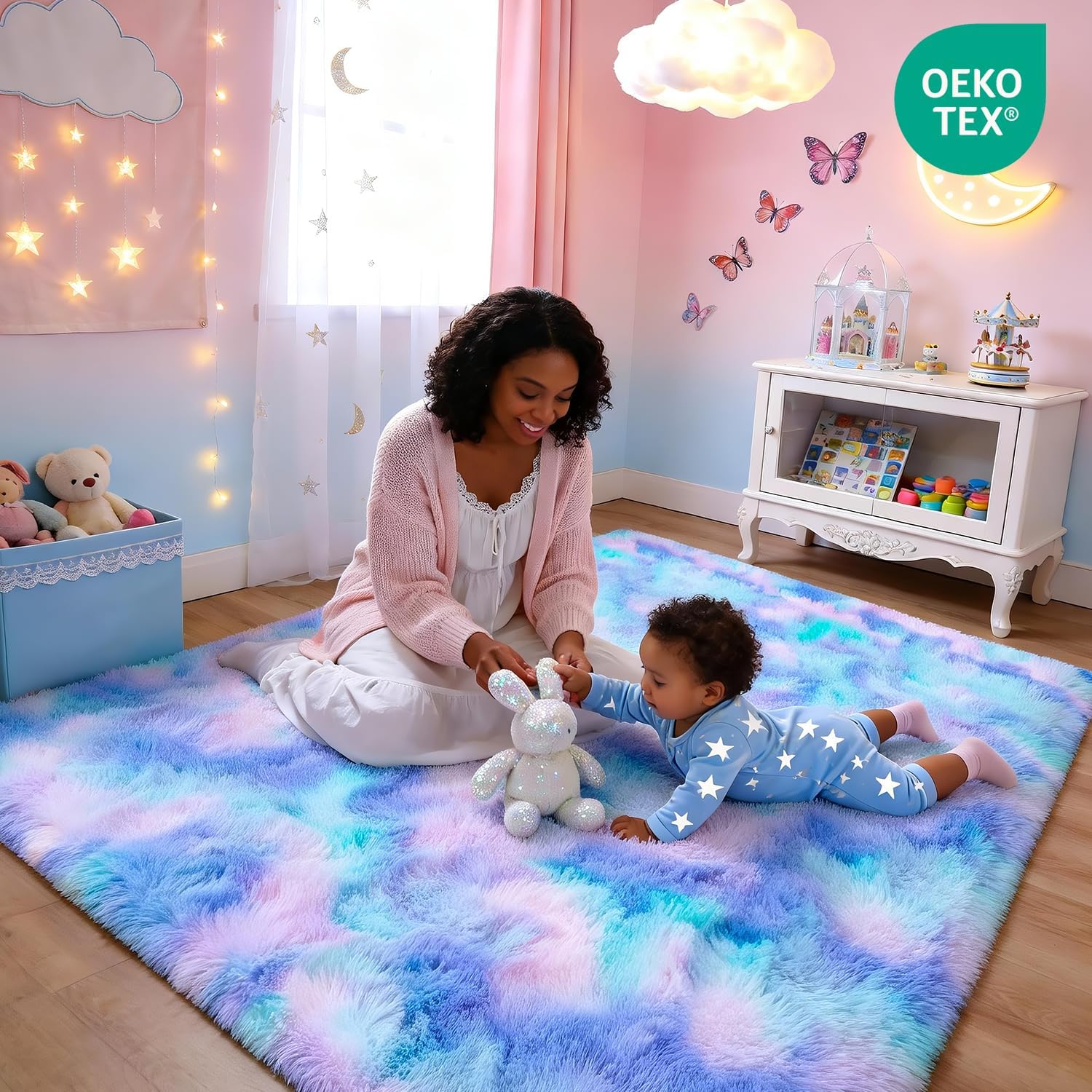 Detalle 2 de MARATIP Teppich Kinderzimmer 80x150 cm 🏠