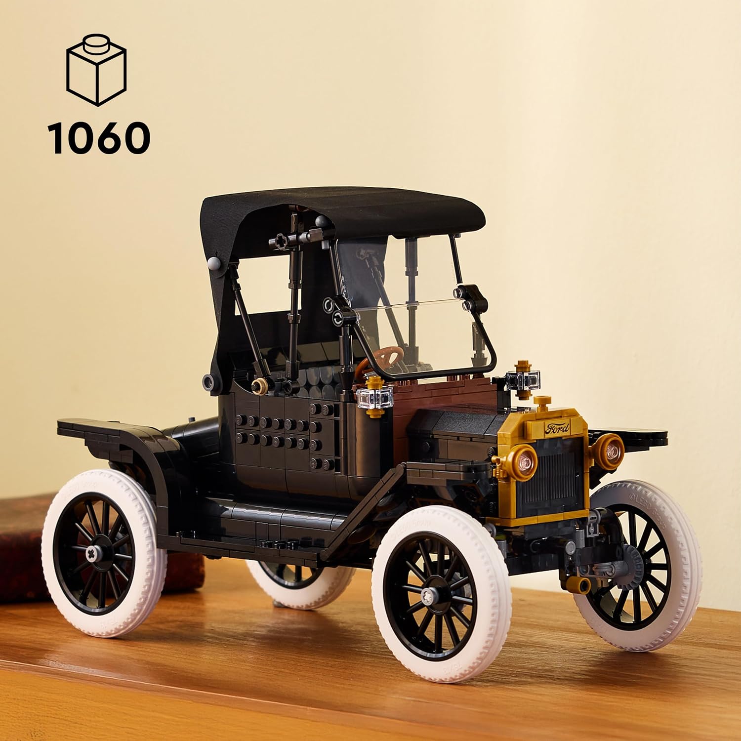 Detalle de LEGO Icons Ford Model T – Retro Auto Modellbau für Erwachsene (11376)