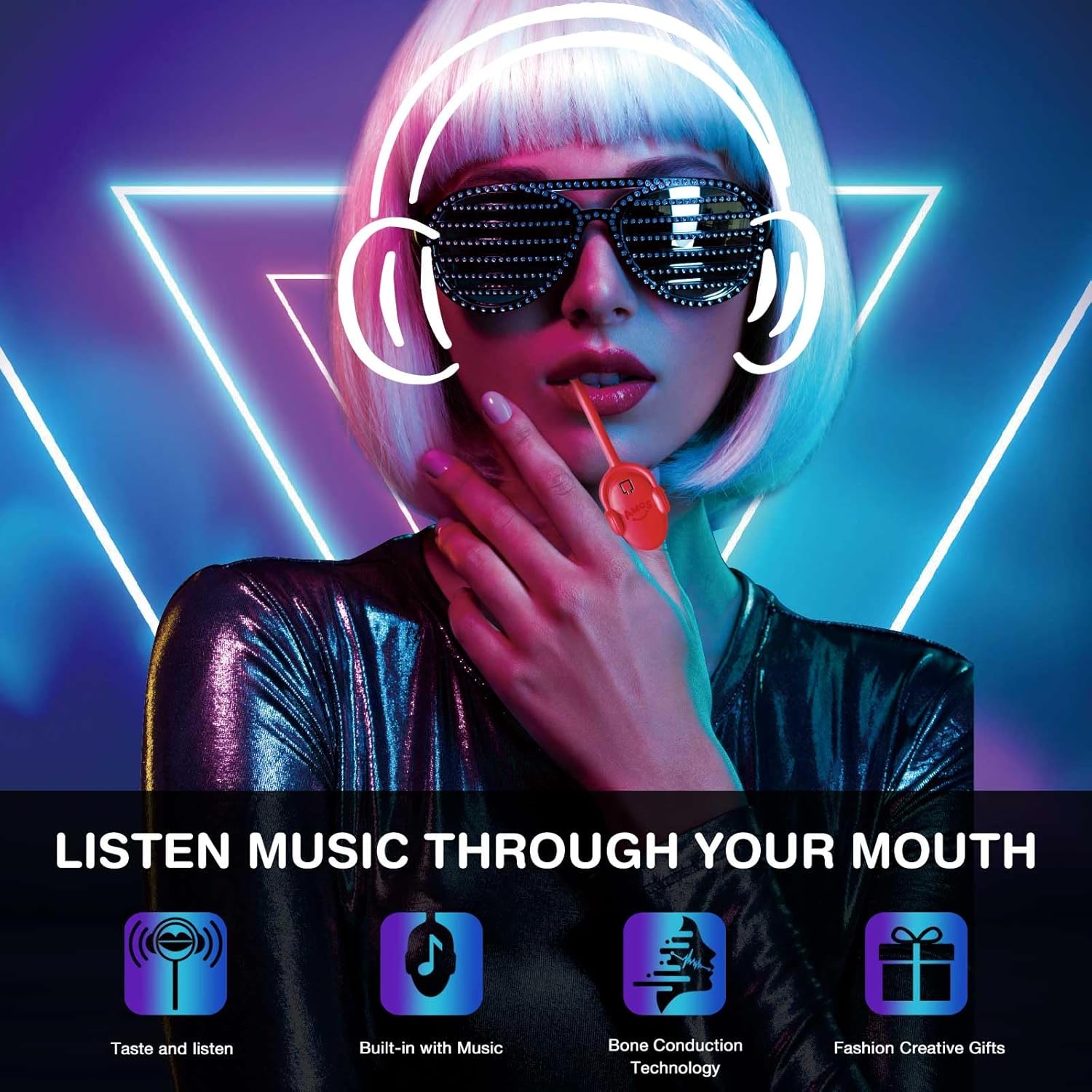 Thumbnail 3 de AMOS Lutscher Audio Lollipop Erdbeere – Musik-Lutscher 🍭