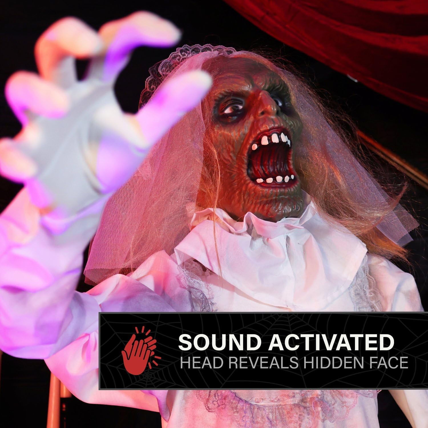 Detalle de Haunted Hill Farm Halloween Animatronic, 5.5-Ft.