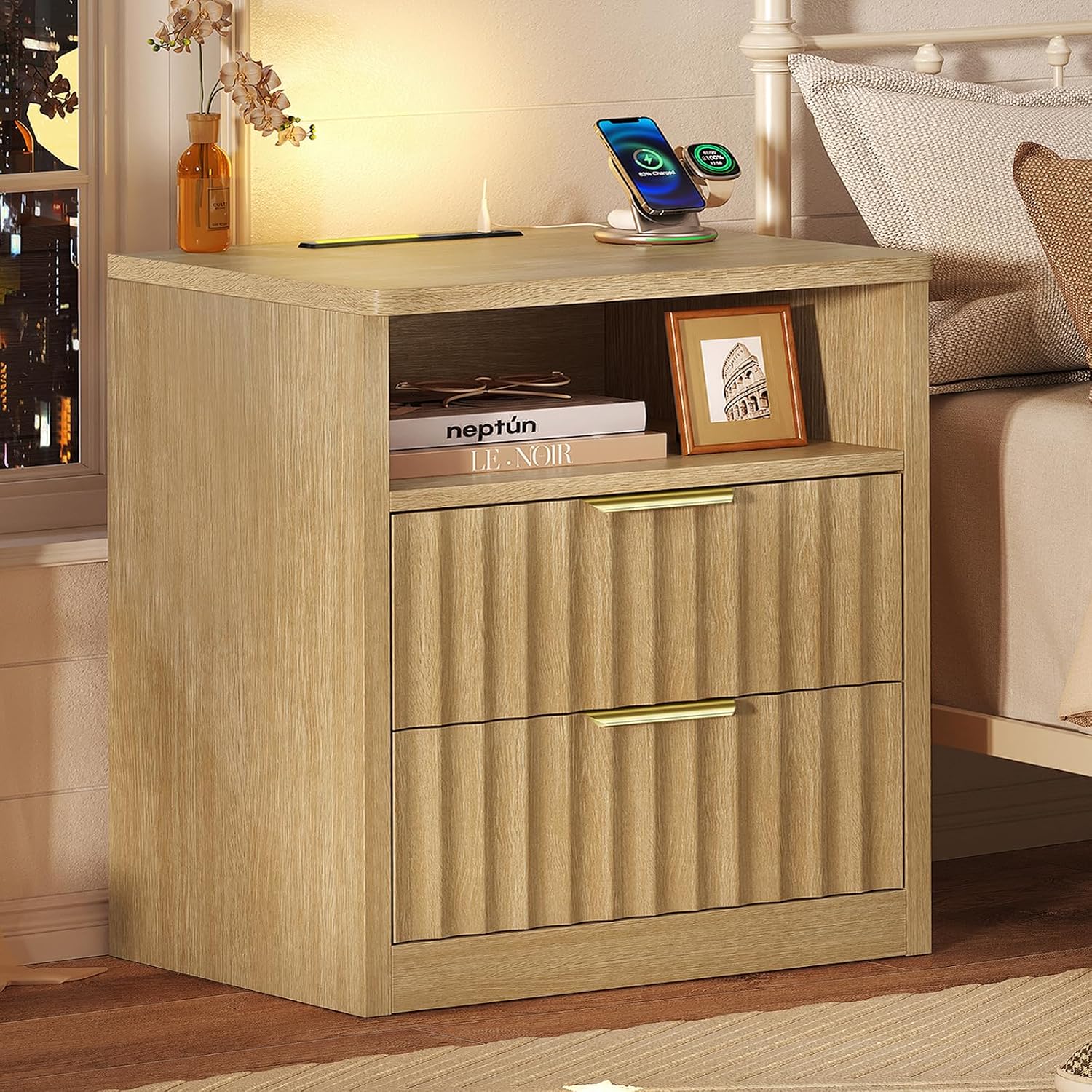 Detalle 2 de TEENFON Nightstand, Natural