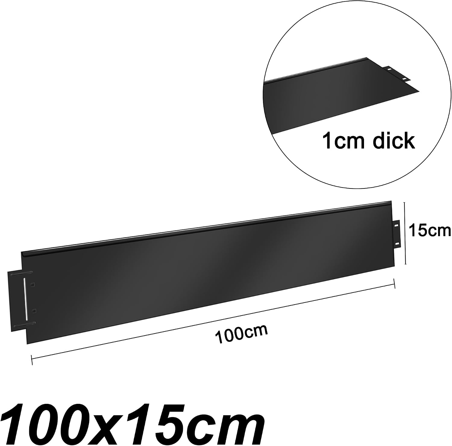 Detalle de Aufun Rasenkante Metall – verzinkt, 15 m Länge, 15 cm Höhe, Beeteinfassung und Mähkante