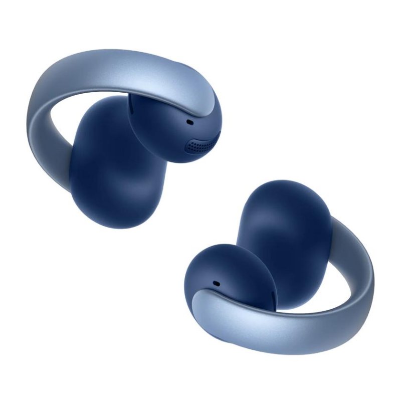 Detalle 2 de soundcore AeroClip, auriculares abiertos Bluetooth 5.4 con control táctil, azules