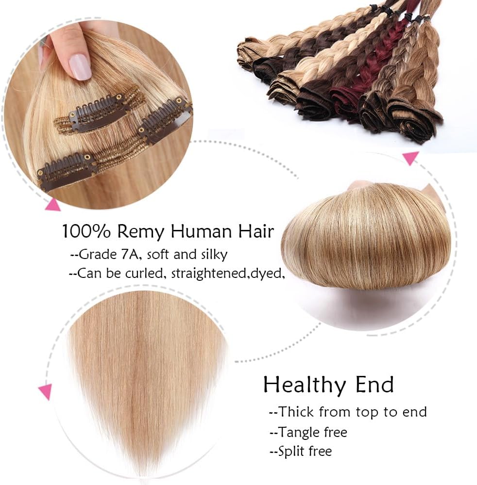 Detalle de SEGO Extension Clip Capelli Veri Volumizzante Set da 8 Fasce – Remy Double Weft, 50 cm, 140 g