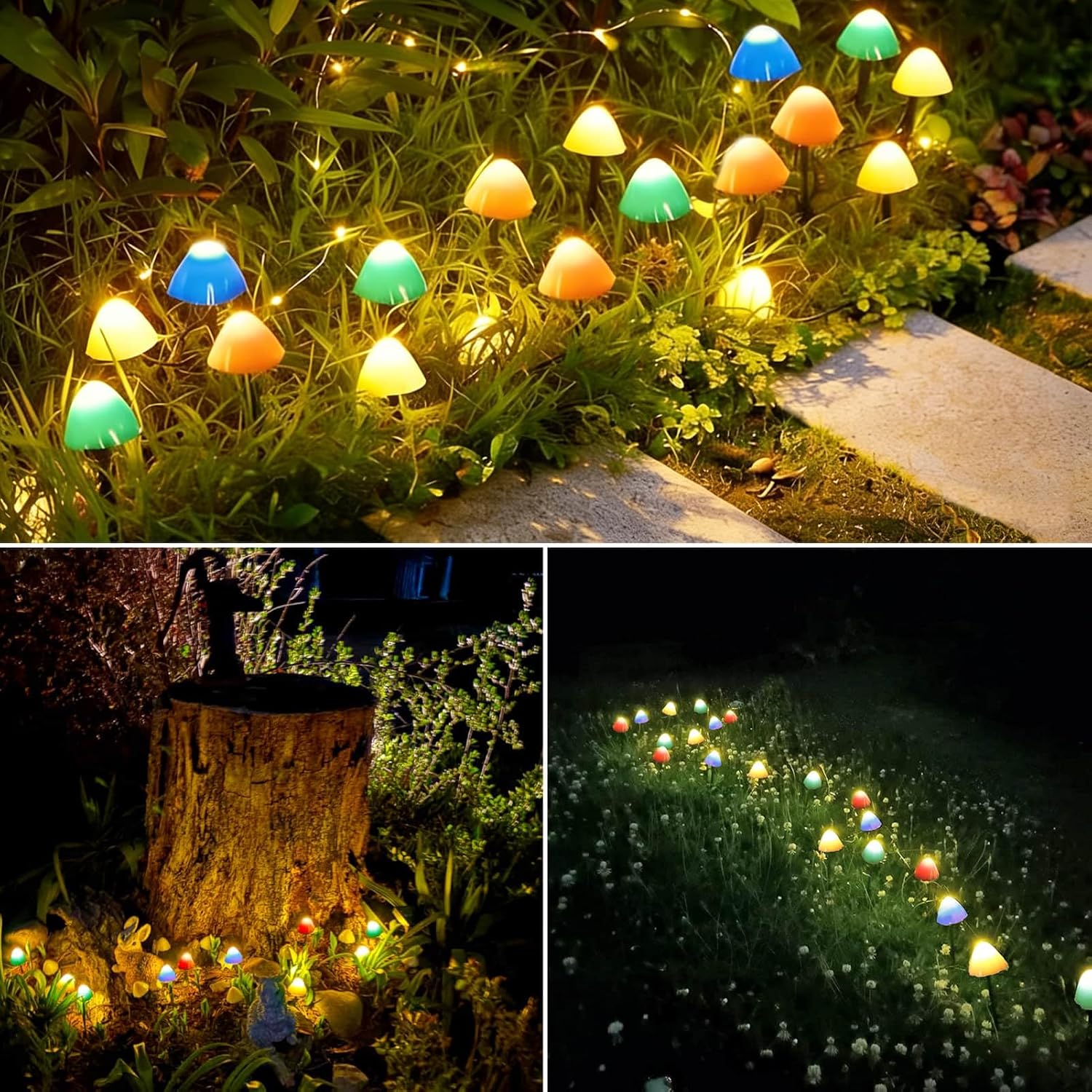 Thumbnail 1 de Dekofun Solar Mushroom Lights 20 LED