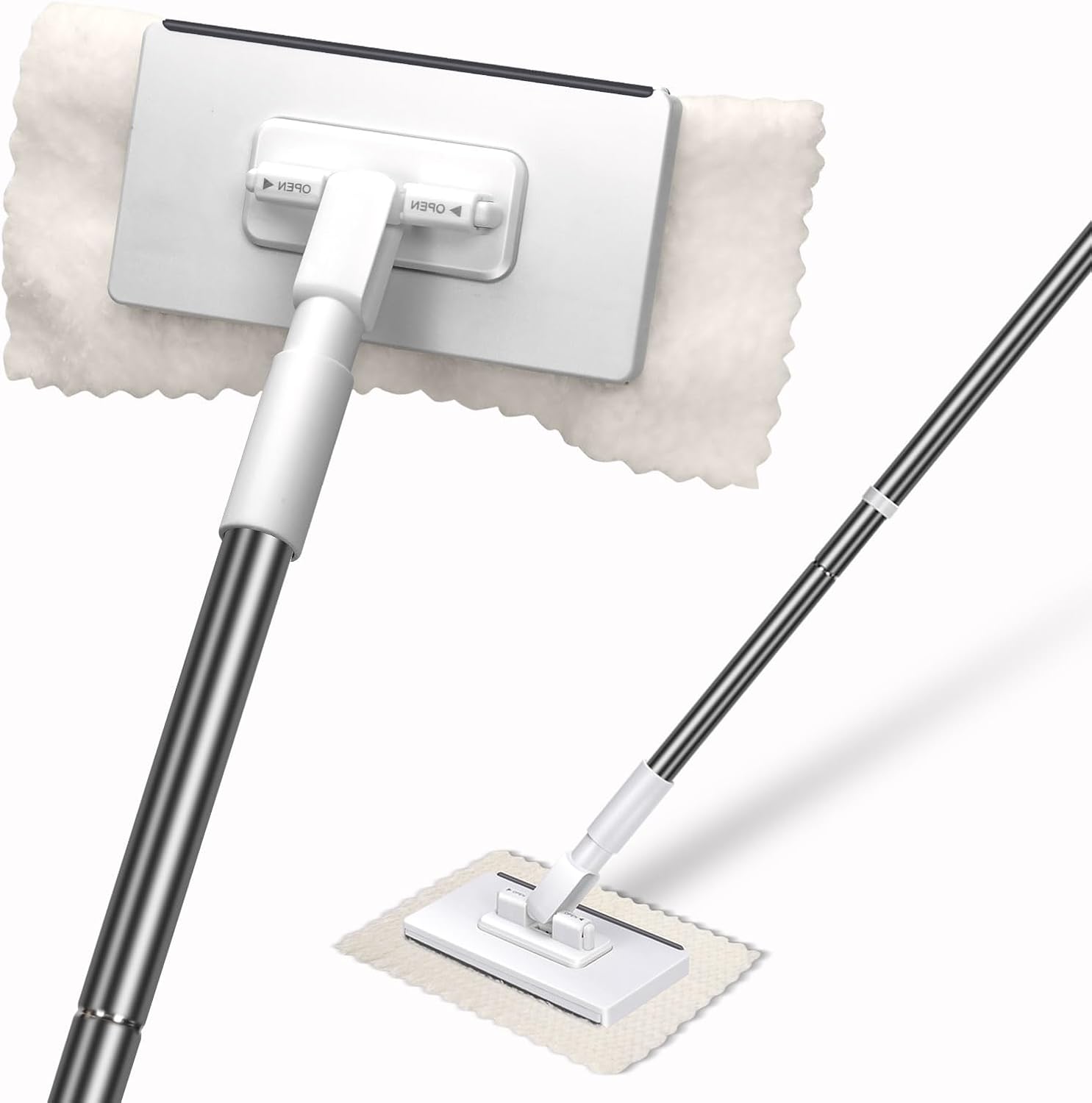 Masthome Snap Grip Mini Mop with Built-in Squeegee