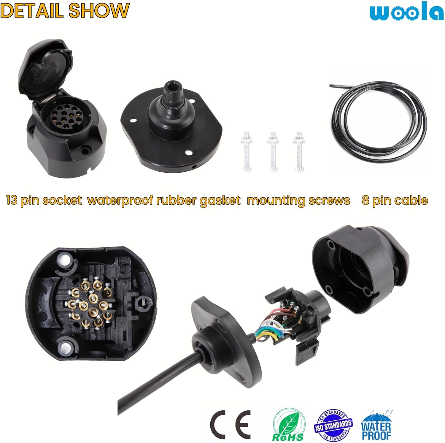 Thumbnail 1 de Woola 13 Pin Trailer Socket 12V