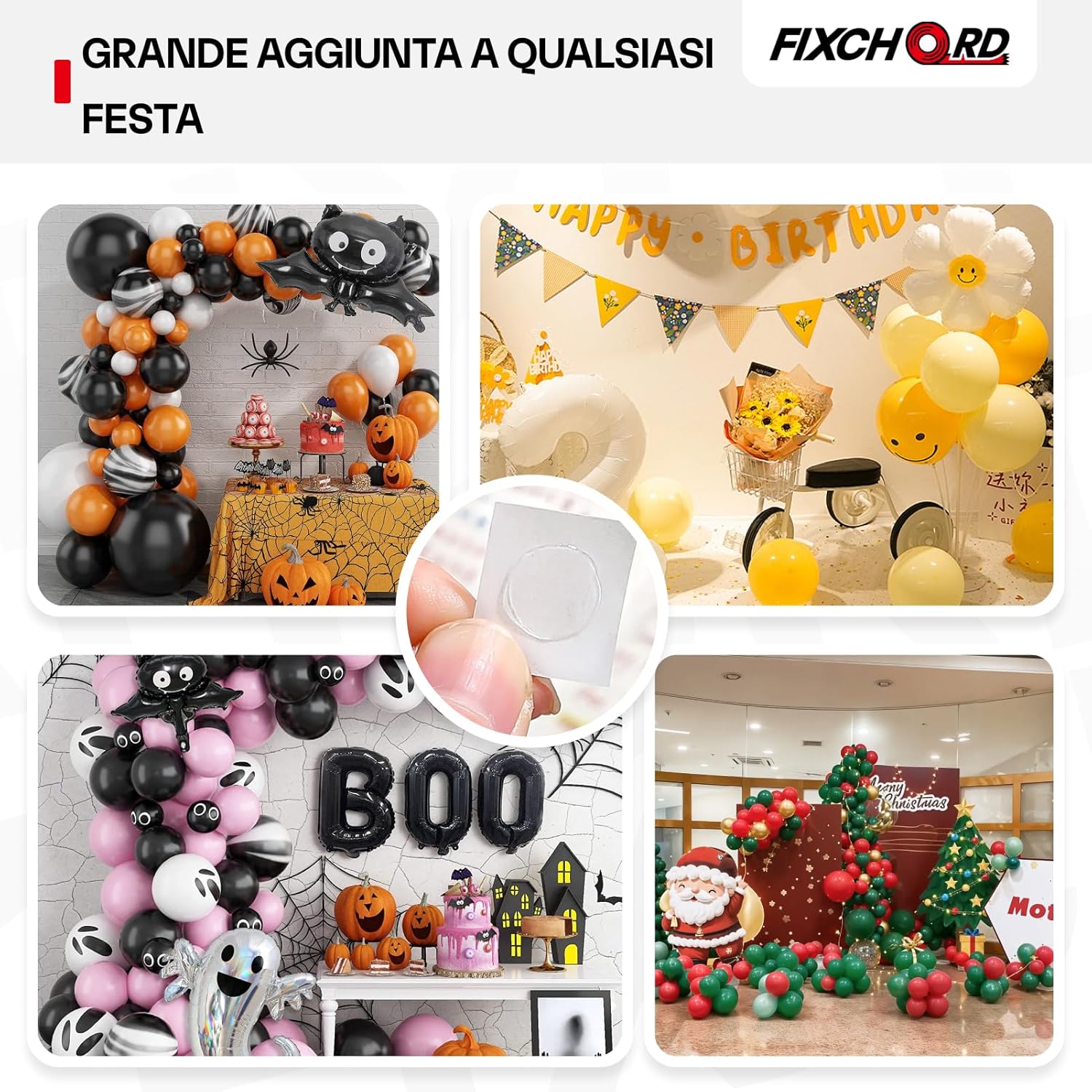 Thumbnail 6 de FIXCHORD punti adesivi bifacciali trasparenti, 600 pezzi da 15 mm