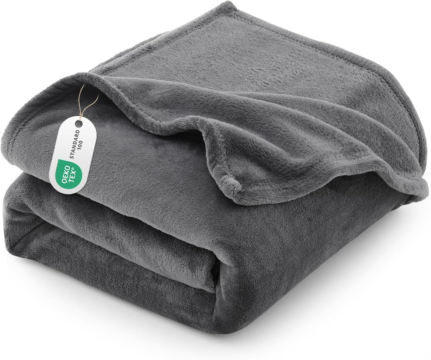 Detalle de CozyLux Kuscheldecke Flauschig Decke 150x200 cm – XL graue Flauschkuscheldecke