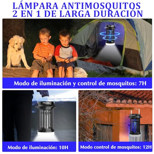 Detalle 2 de Morole 2 en 1 Lampara Antimosquitos USB-C Colgante con LED Recargable