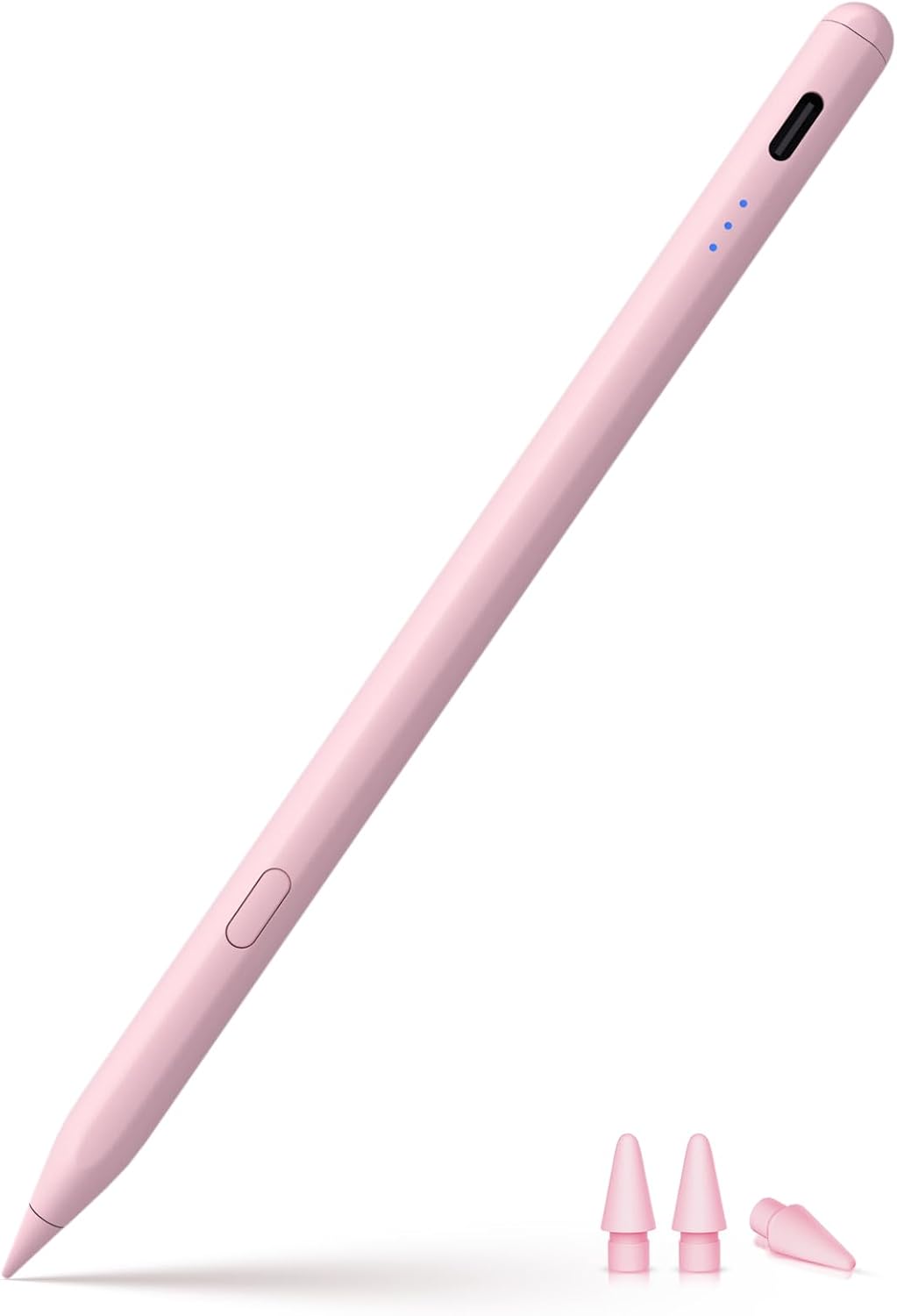 Detalle de KEEPro Stylus-Stift für iPad 2018–2026 mit USB‑C Schnellladung, Palm Rejection & Neigungssensitivität (für Apple Pencil kompatible Spitzen)