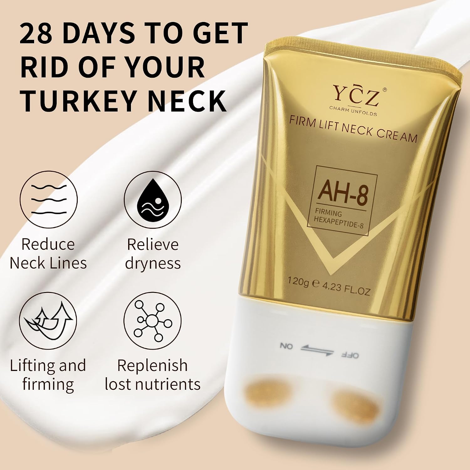 Thumbnail 2 de Ycz AH-8 Neck Firming Cream with Roller