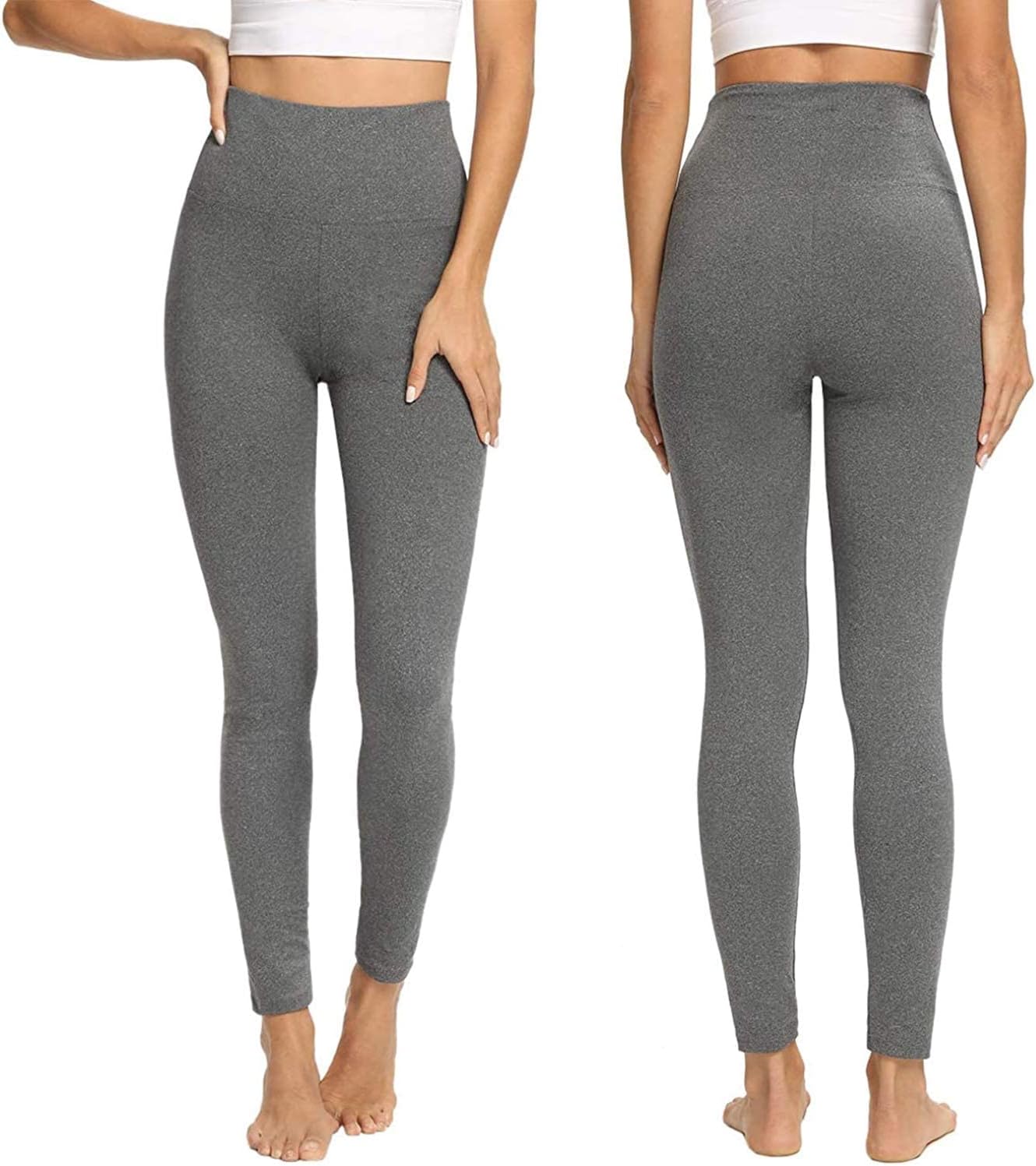 Detalle 2 de CTHH 4-Pack Women's High-Waisted Leggings, Tummy Control for Yoga & Gym