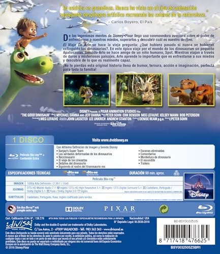 Thumbnail 1 de El Viaje De Arlo (The Good Dinosaur) Blu-ray 📀