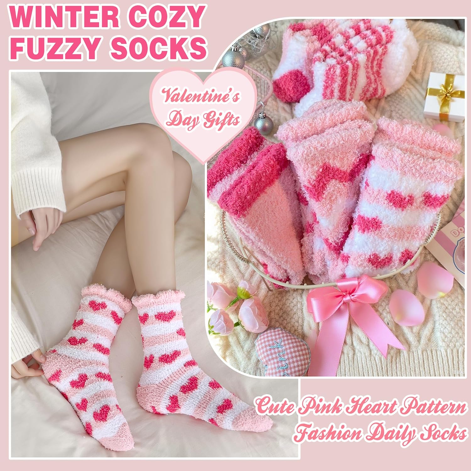 Thumbnail 2 de EBMORE Fuzzy Women Socks 1 Size