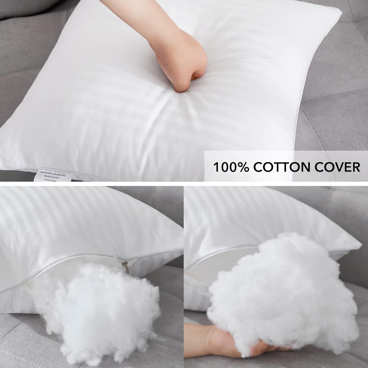 Thumbnail 5 de Oubonun 18x18 Throw Pillow Inserts 2-Pack