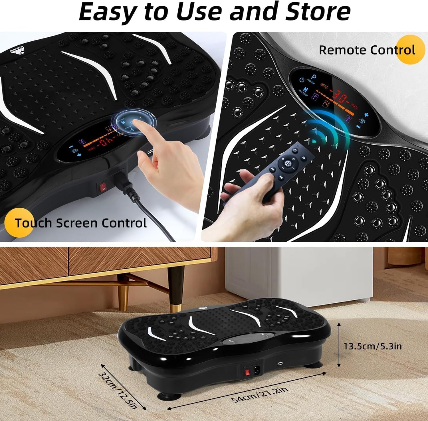 Thumbnail 5 de EVOLAND Vibration Plate Exercise Machine 5 modes 🏋