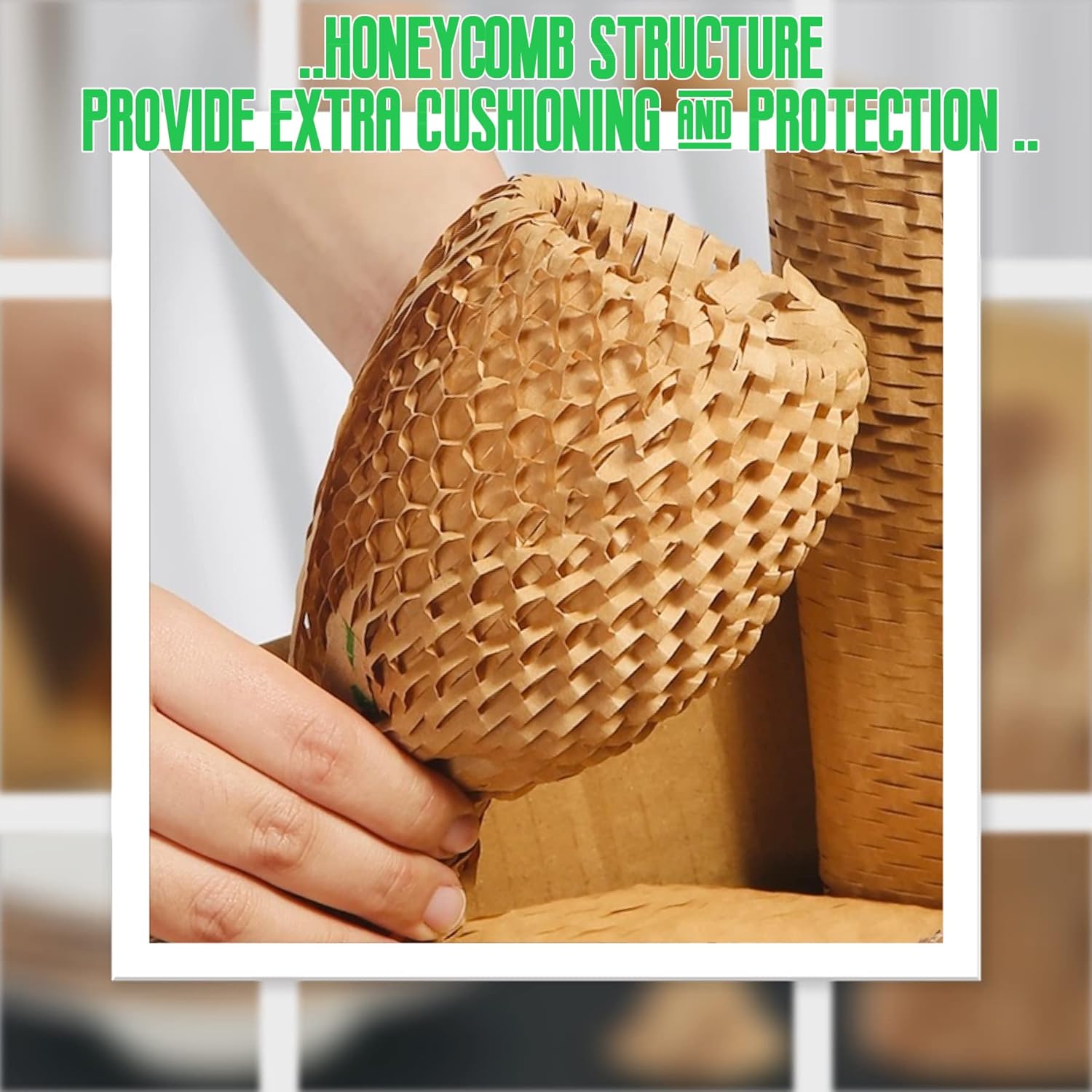 Thumbnail 3 de Paper Bubble Wrap Roll 30 cm x 100 m — packing paper 📦