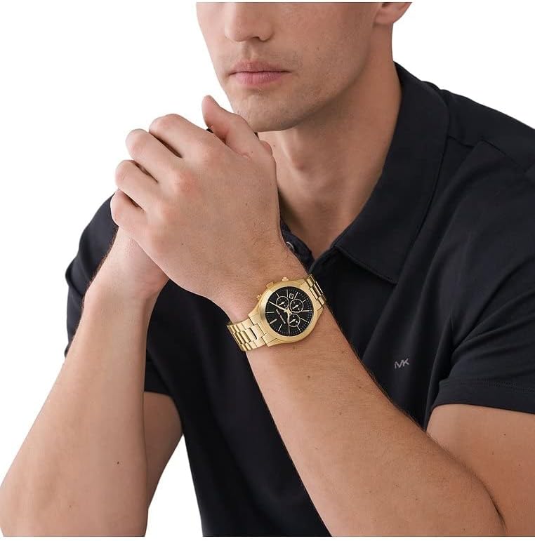 Detalle 1 de Michael Kors MK1076SET montre homme en acier inoxydable doré