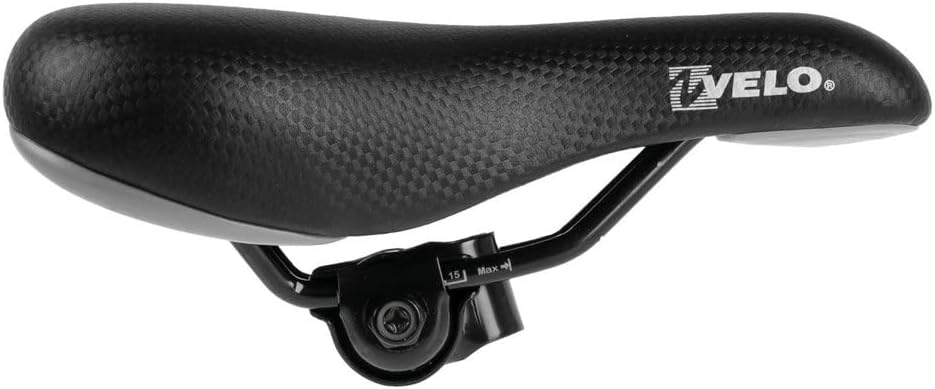 Detalle de VELO Junior jeugdzadel met ARC-TECH, O-Zone Base Cut en slijtagebescherming