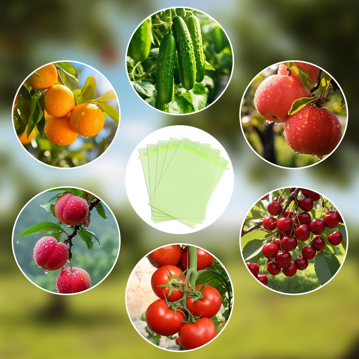 Thumbnail 4 de Sacchetti organza 20x30 cm 100 pezzi protezione frutta