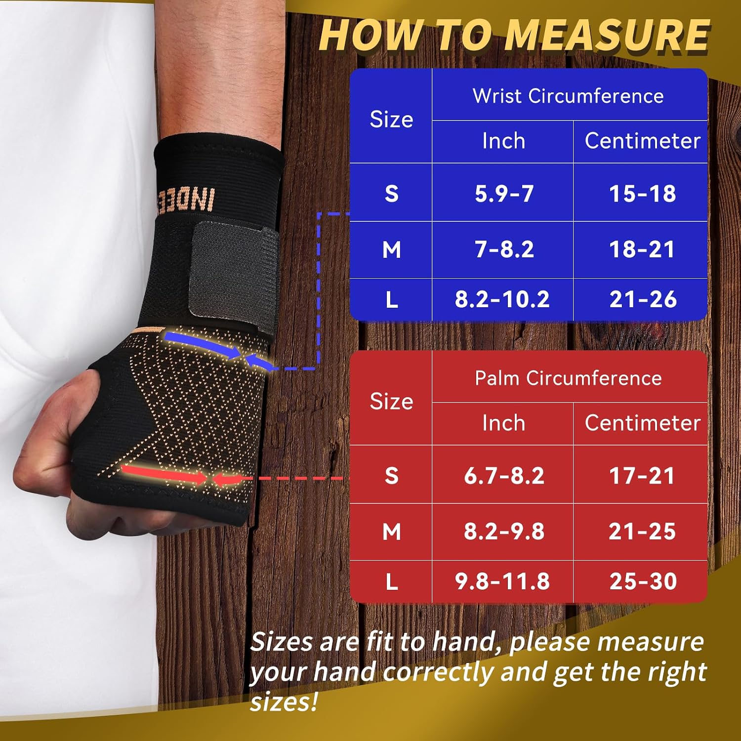 Detalle de INDEEMAX Wrist Support Sleeve – Copper-Infused Compression Pair for Left/Right Hand