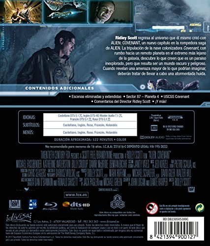 Thumbnail 1 de Divisa HV Alien Covenant (Blu‑ray) 📺