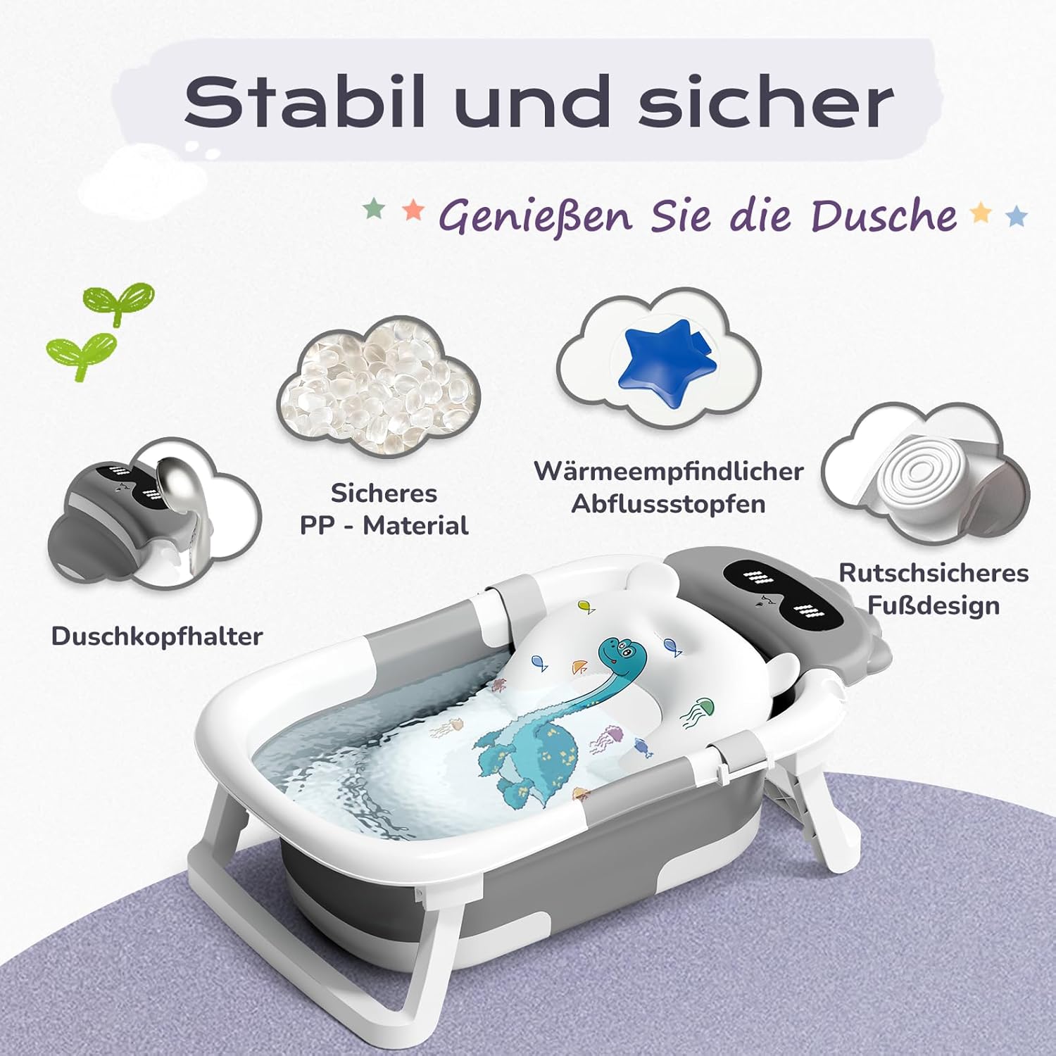 Detalle 2 de COOSEYA Baby Badewanne 0–18 Monate