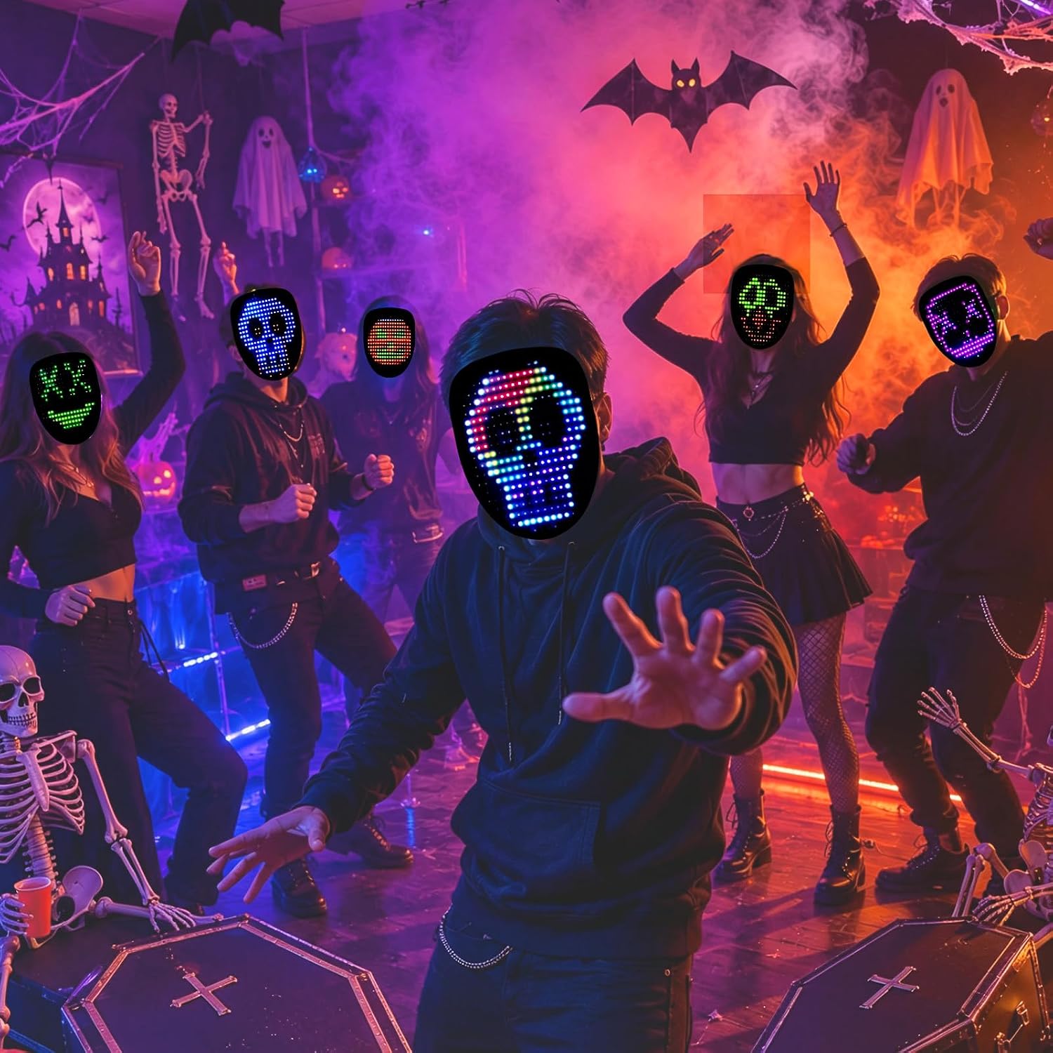Thumbnail 6 de arscniek LED costume mask hard plastic