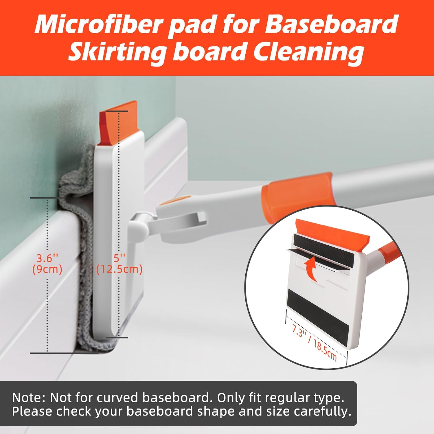 Thumbnail 1 de Qaestfy Wall & Skirting Board Cleaner Mop Tool