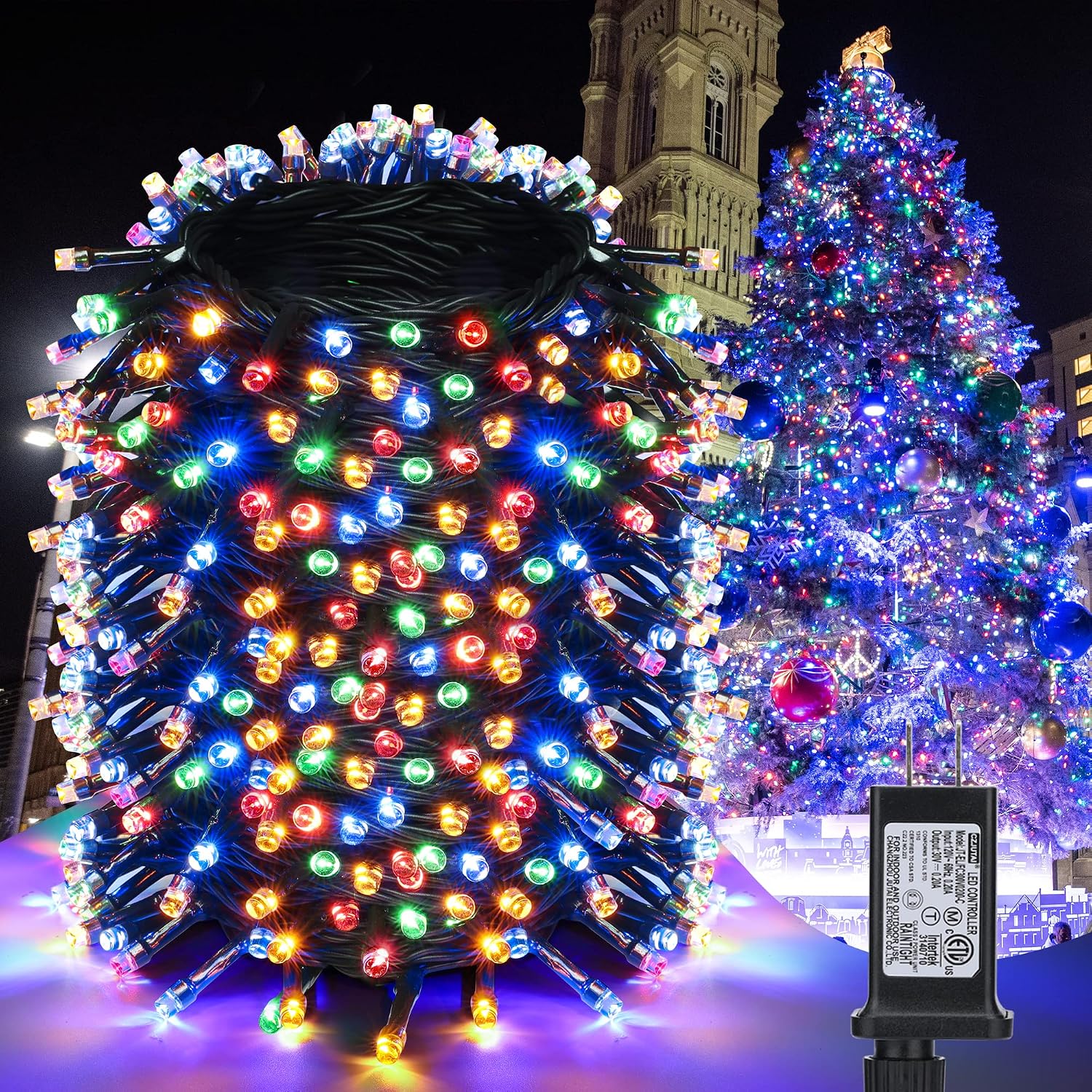 Detalle de LED Christmas String Lights 181 Feet