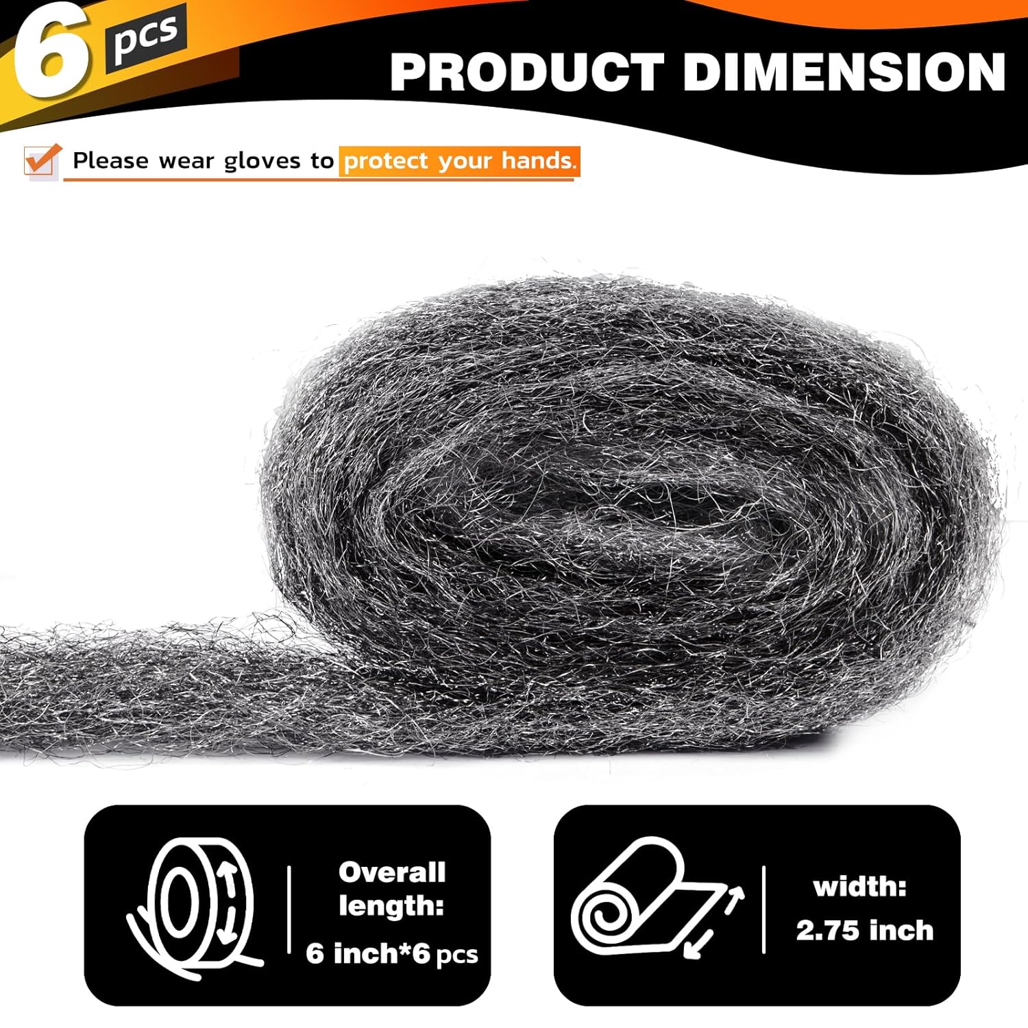 Thumbnail 1 de Steel Wool Mice 0000 6 Pack