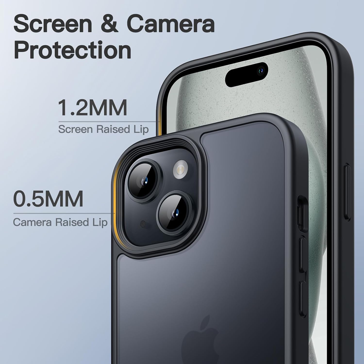 Detalle 2 de JETech Matte Case for iPhone 15 6.1-Inch