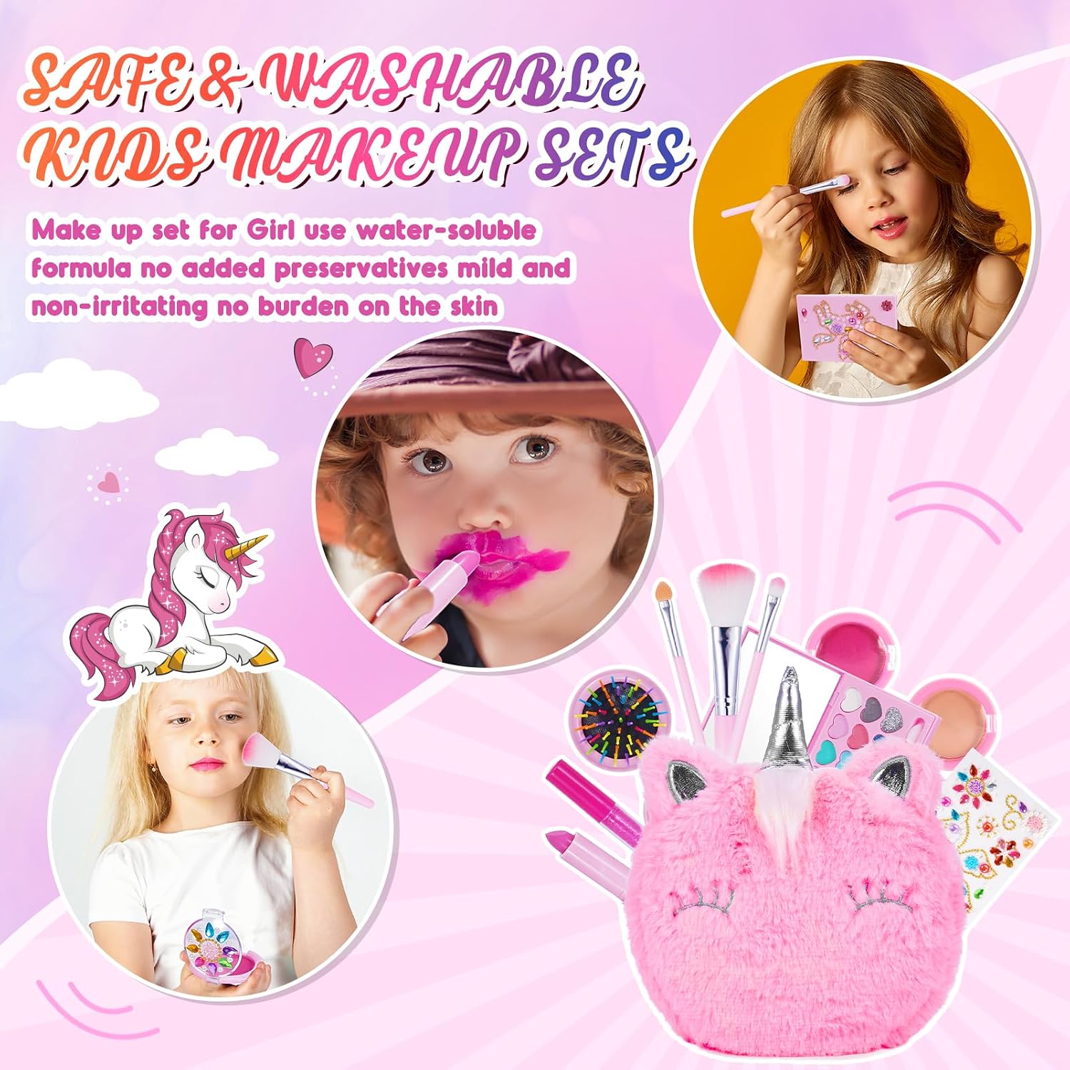 Detalle de Hapikids Kinderschminke-Set Einhorn ab 5 Jahren