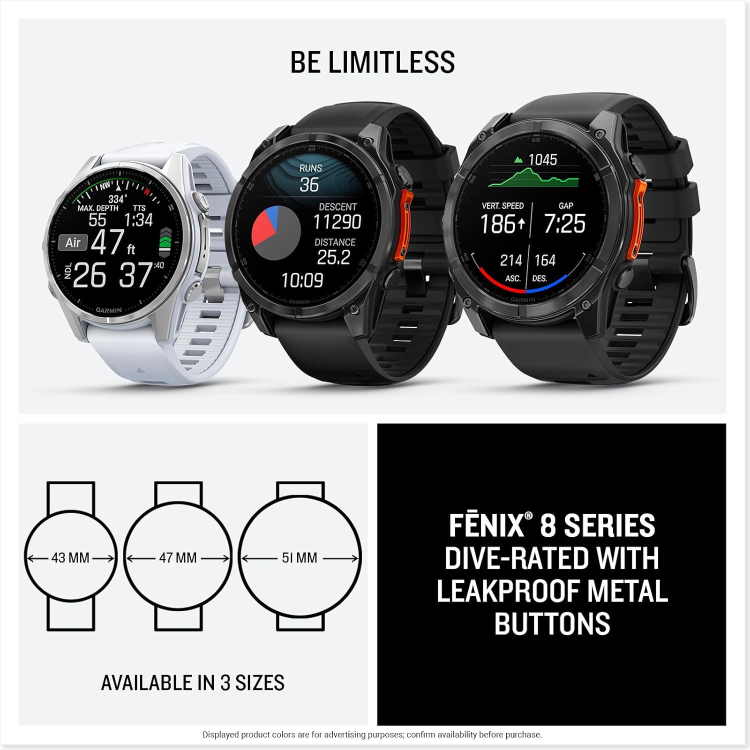 Thumbnail 6 de Garmin fēnix 8, 43mm Premium GPS smartwatch