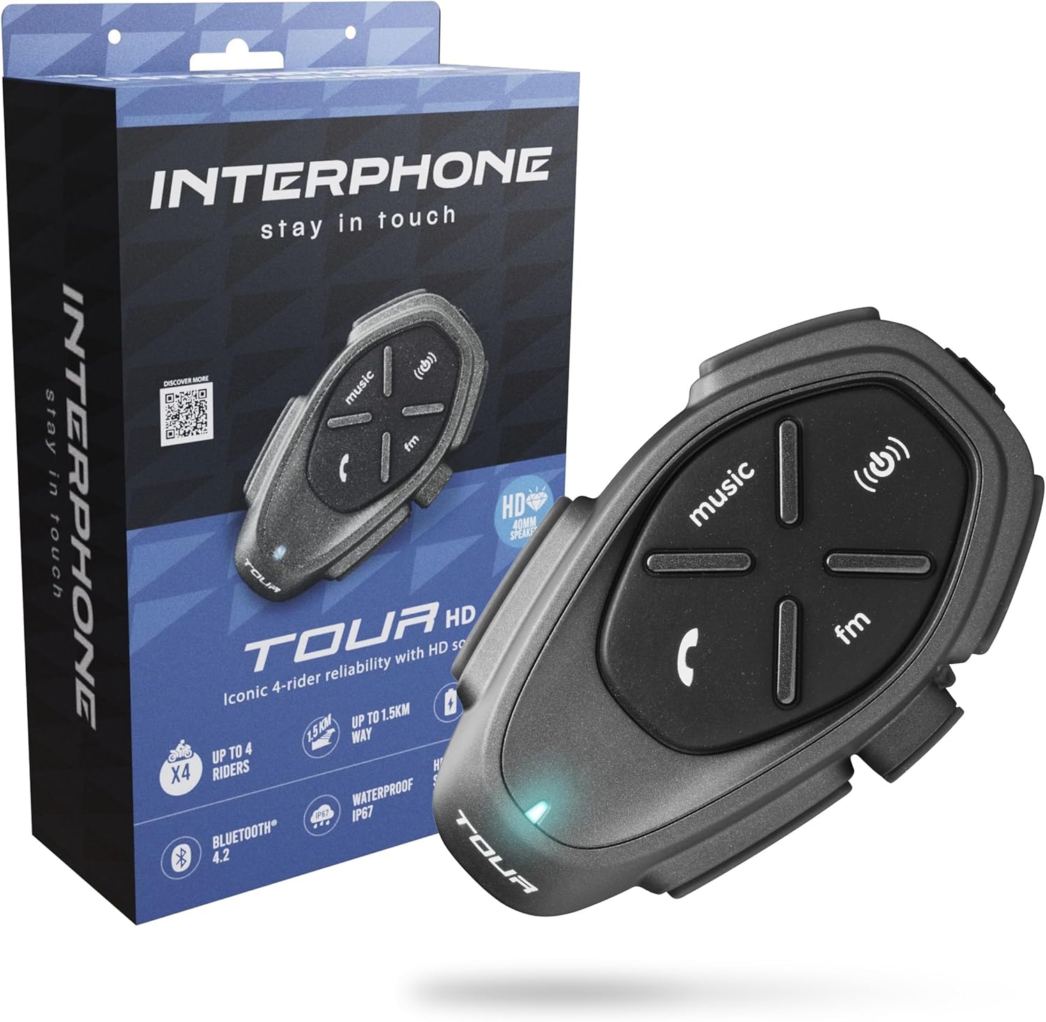 Thumbnail 6 de INTERPHONE TOUR Doppio interfono moto 1,5 km ⛑