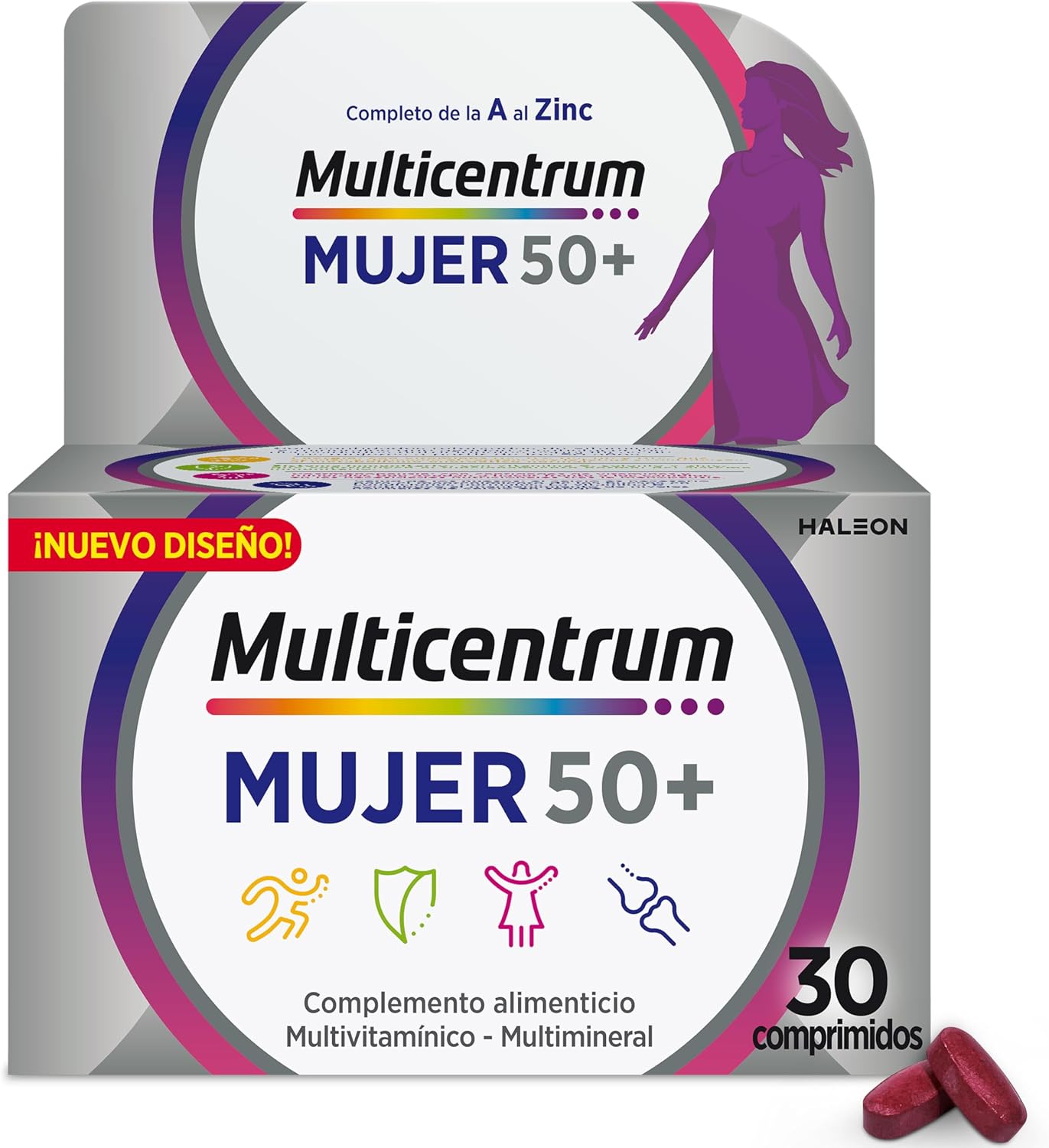 Detalle de Multicentrum Mujer 50+ multivitamínico