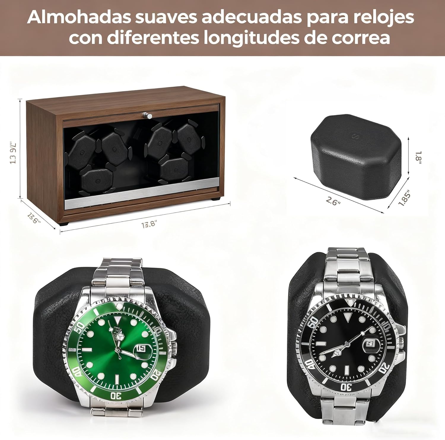 Thumbnail 5 de ANWBROAD Caja Enrolladora para 6 Relojes con LED y Motor