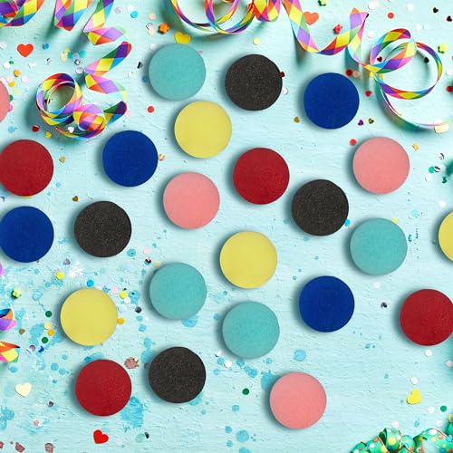Detalle 2 de Relaxdays Bunte Clownsnase narices multicolor 24 unidades 🎭