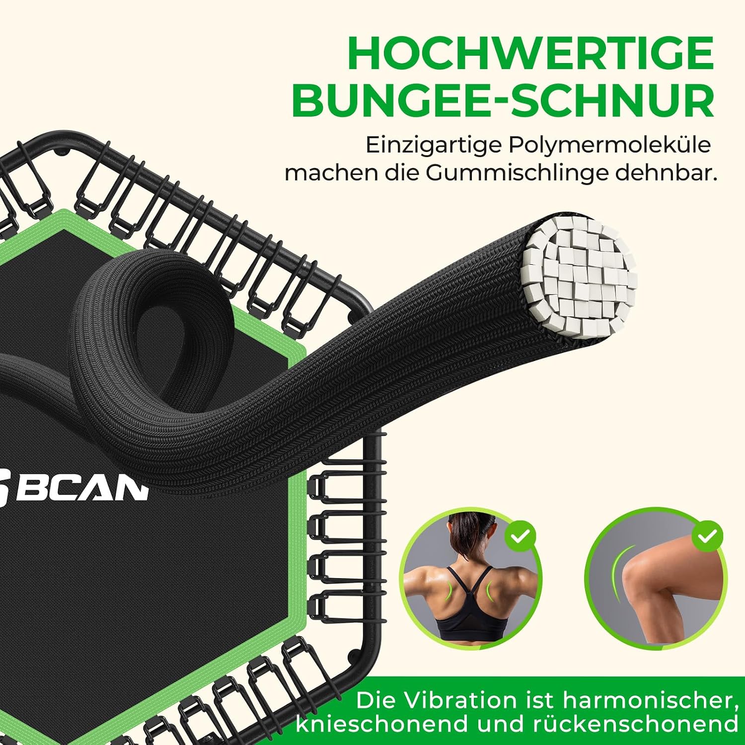 Detalle 2 de BCAN Trampolin Indoor 122 cm