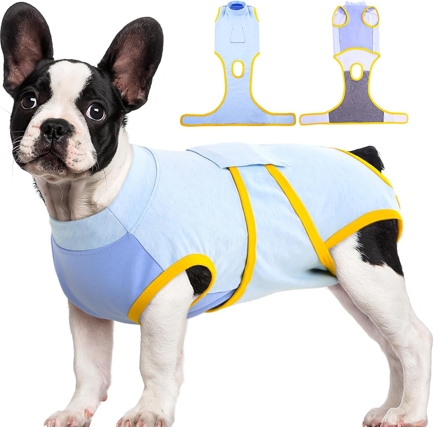Detalle de Kuoser Recovery Suit for Dogs & Cats After Surgery — E-Collar/Cone Alternative Dog Onesie for Abdominal Wounds