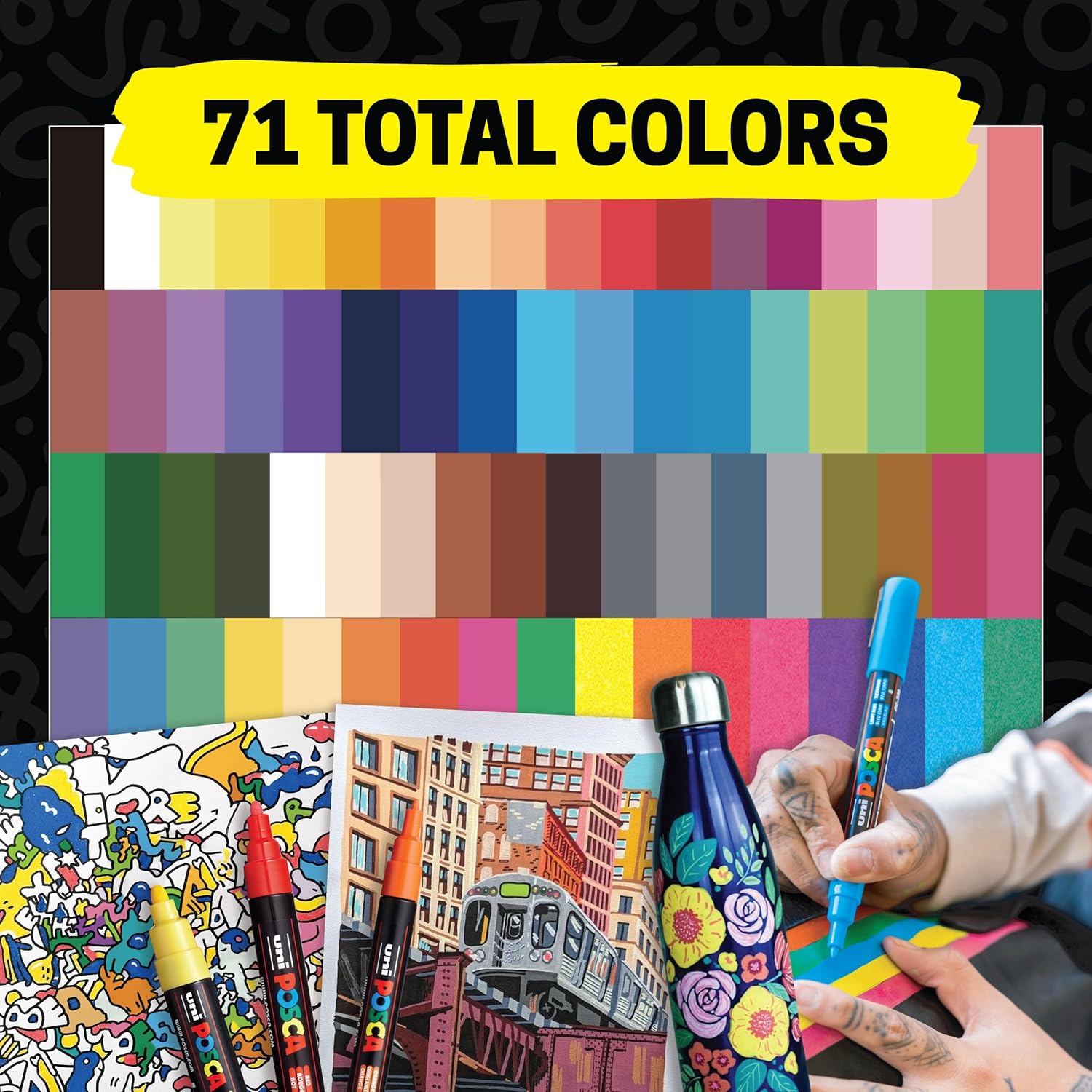 Thumbnail 6 de posca Paint Markers 15-Count Fine Tip 🎨