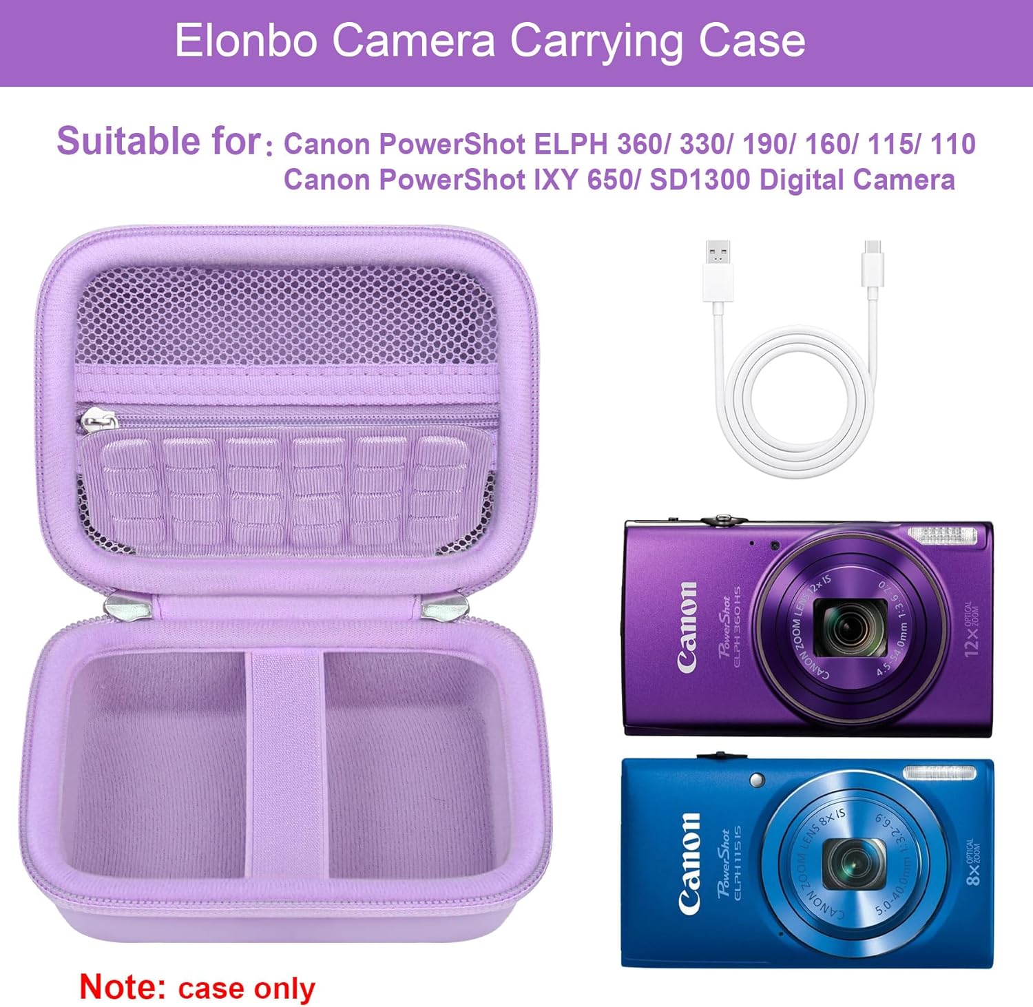 Detalle 2 de Elonbo Carrying Case for Canon ELPH 360